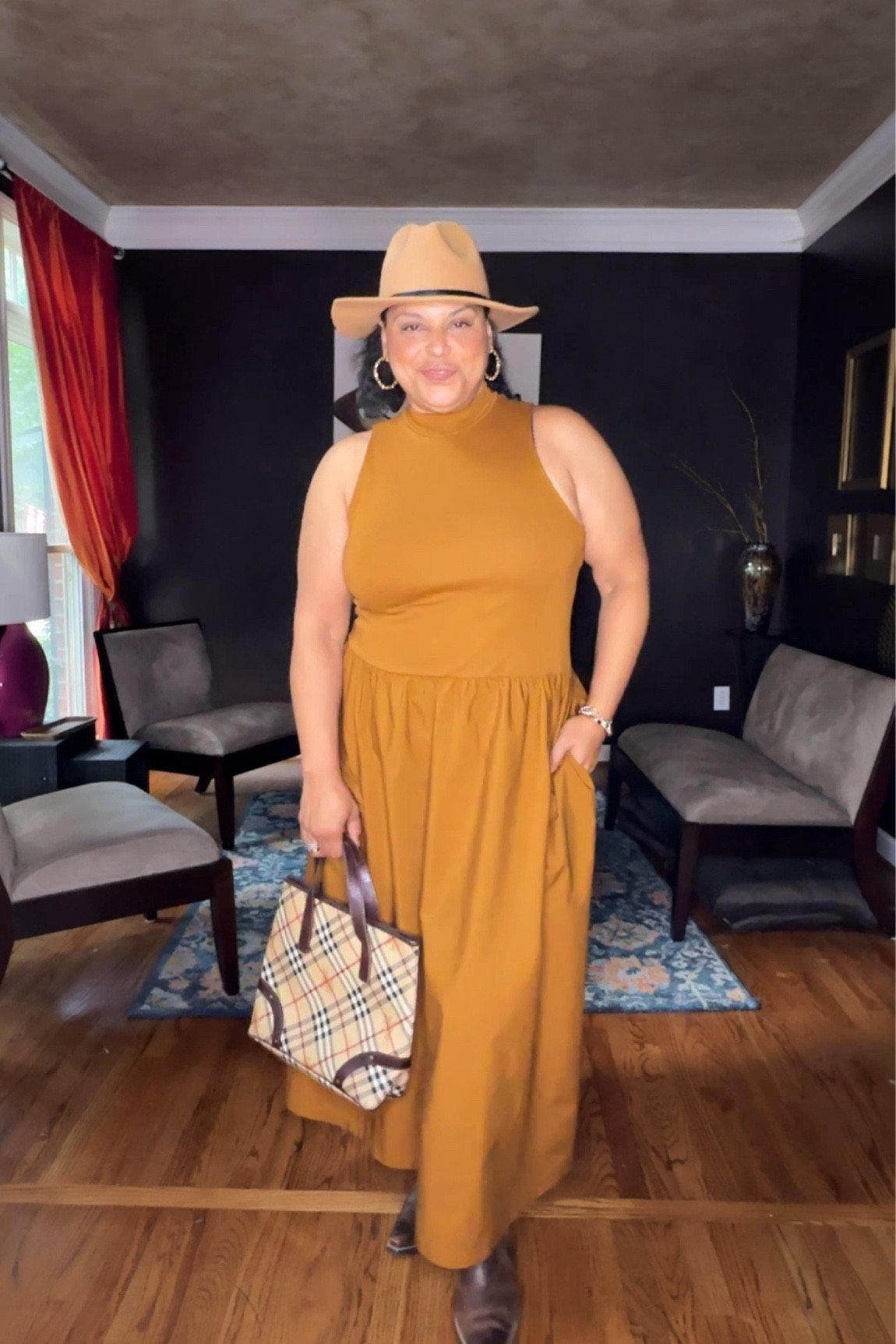 I grabbed my favorite dress in brown and it’s under $30! 

It’ll be hot in Atlanta for a long while and I plan on wearing this into the fall…so you’ll be seeing it lots. It just goes with so much - sneakers, sandals, boots, jackets. I’m in love…I’m obsessed.

Also, I think fall will be my fedora season you can probably tell I’m feeling that look.

Everything is linked in my stories & my LTK shop. Be sure to follow me there for my latest finds. 

#ltkcurves #liketkit #ltkover40 #browndress #summertofall #falltransitionoutfit #targetfinds #targetstyle #midsizefashion