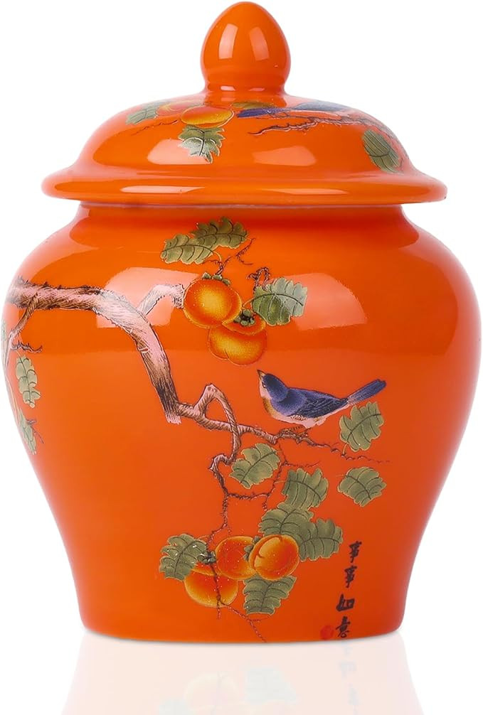 5" Chinoiserie Blue White Ginger Jars, Ceramic Spice Ginger Jar With Lid,Porcelain Vases Decor fo... | Amazon (US)