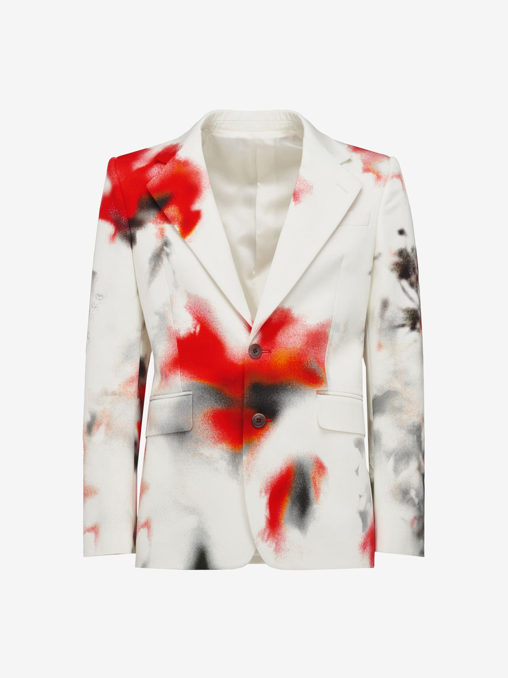 Men's Obscured Flower Single Breasted Jacket | Alexander McQueen