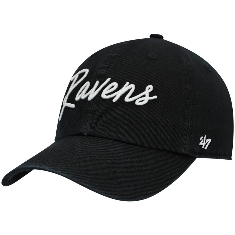 Baltimore Ravens '47 Women's Vocal Clean Up Adjustable Hat - Black | Fanatics