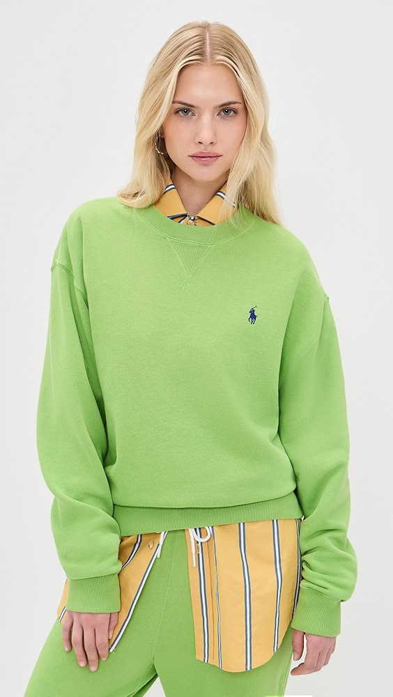 Island Fleece Knit Long Sleeve Crew Neck Sweater | Shopbop