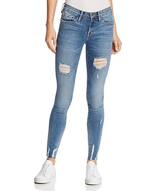 Frame Le Skinny De Jeanne Raw-Edge Jeans in Sedgwick | Bloomingdale's (US)