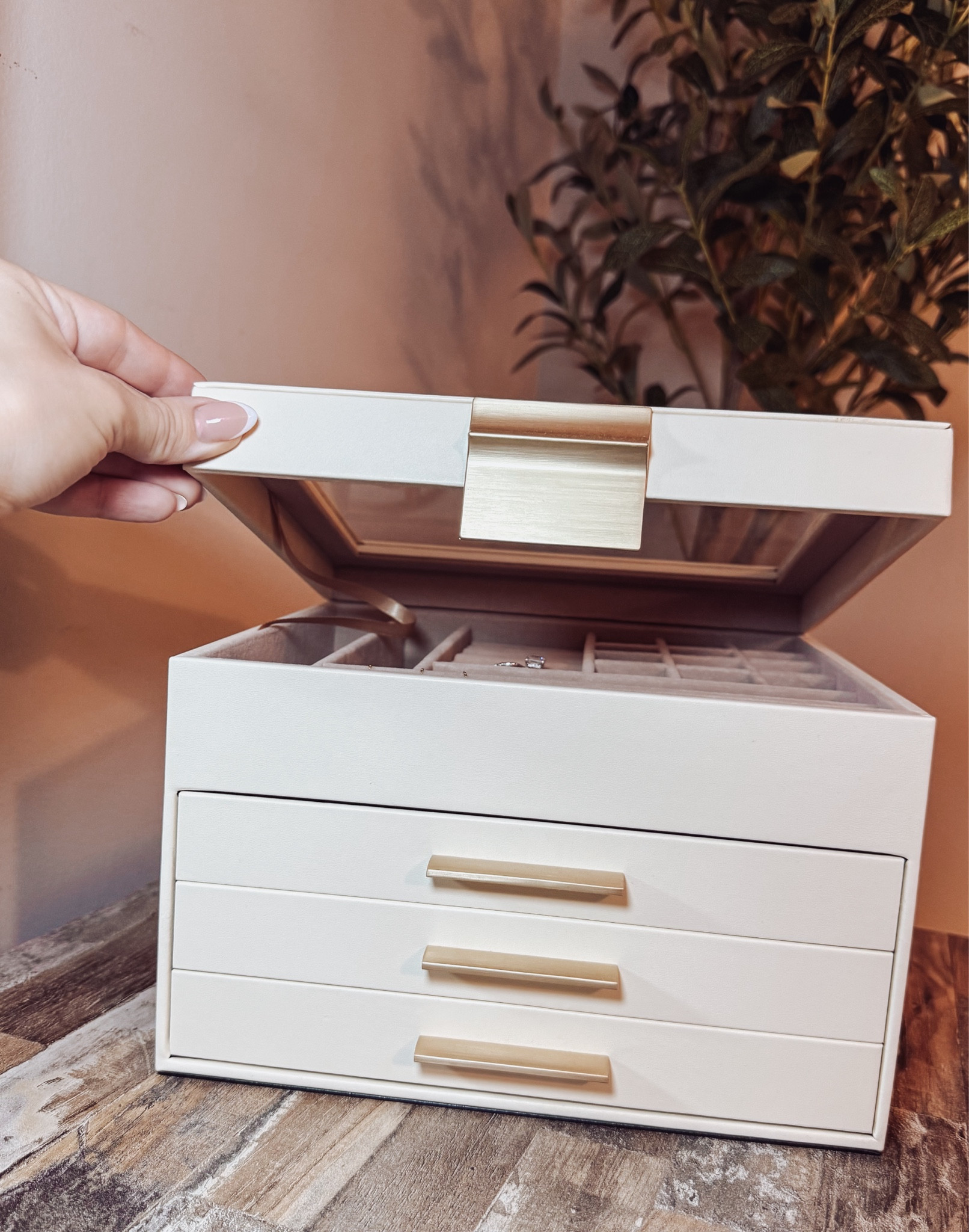 Finally found a chic and functional jewelry box! This way I can store/display all my daily pieces on my dresser!



Amazon, Amazon finds, jewelry box, jewelry, gold 

#amazon #Amazonfinds #Jewelrybox #Jewelryorganization #gold #goldjewelry 

#LTKFindsUnder50 #LTKHome #LTKStyleTip