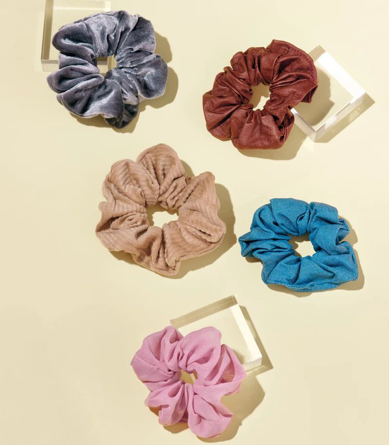 Fashion Scrunchie Variety Pack 5CT | Gimme Beauty | GIMME BEAUTY