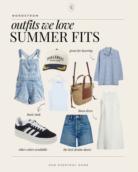 Nordstrom, Jean shirts, white dress, sneakers, NSale, summer outfits, trucker hat, rattan bag, our everyday home 

#LTKStyleTip #LTKxNSale #LTKSummerSales
