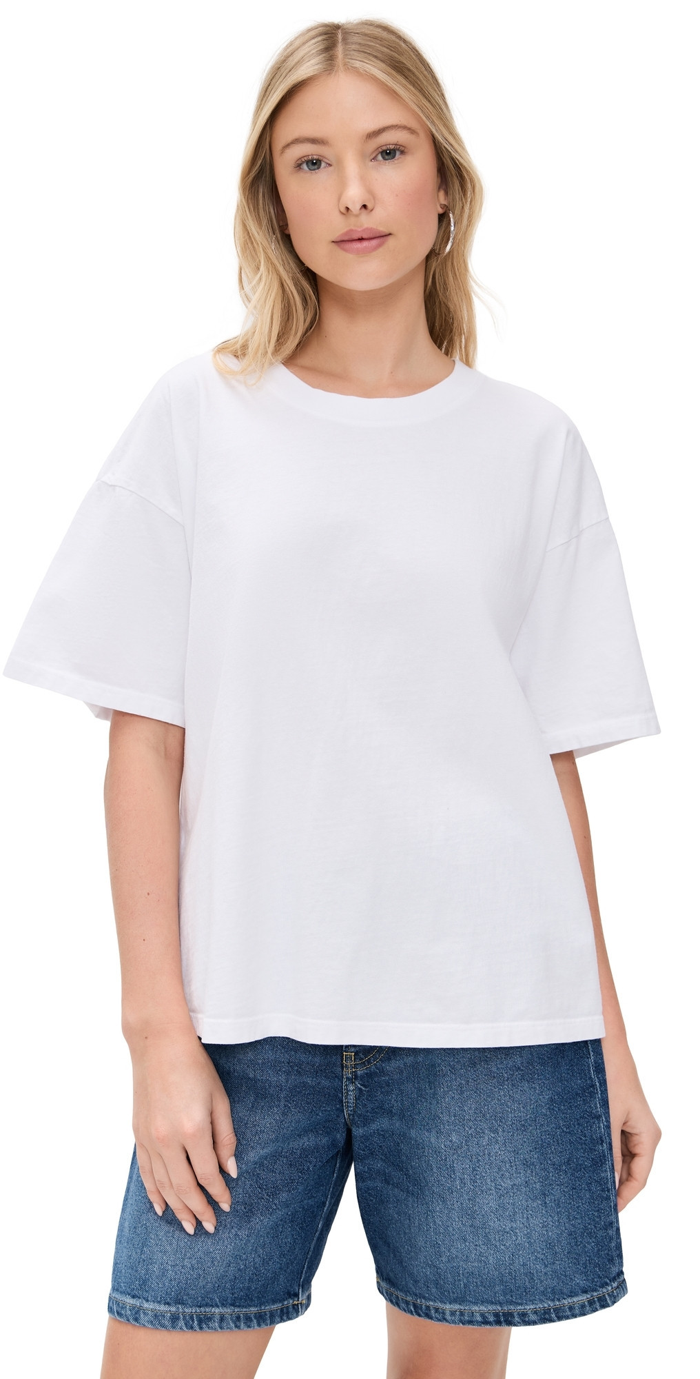 Vitamin A Coast Oversized Boyfriend Tee White M/L | Shopbop