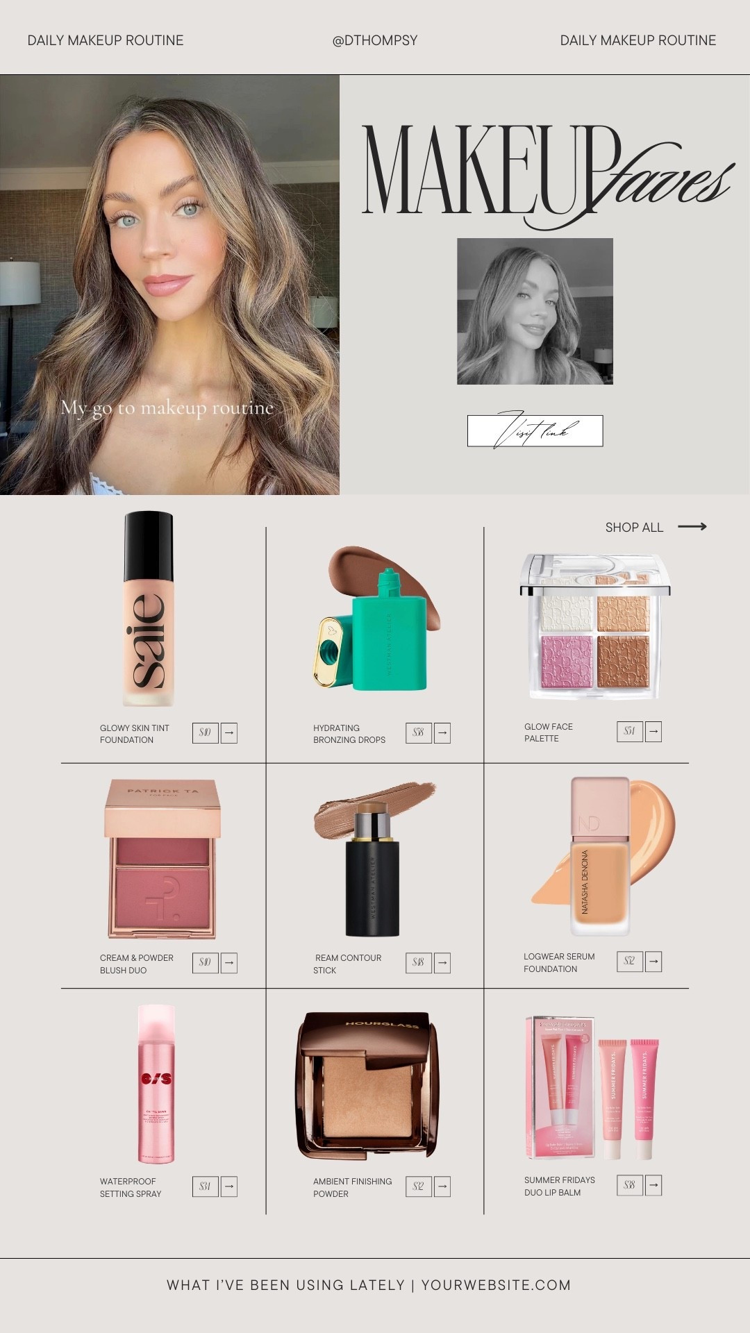 what I’ve been using for my everyday makeup routine lately 

#LTKBeauty #LTKgrwm