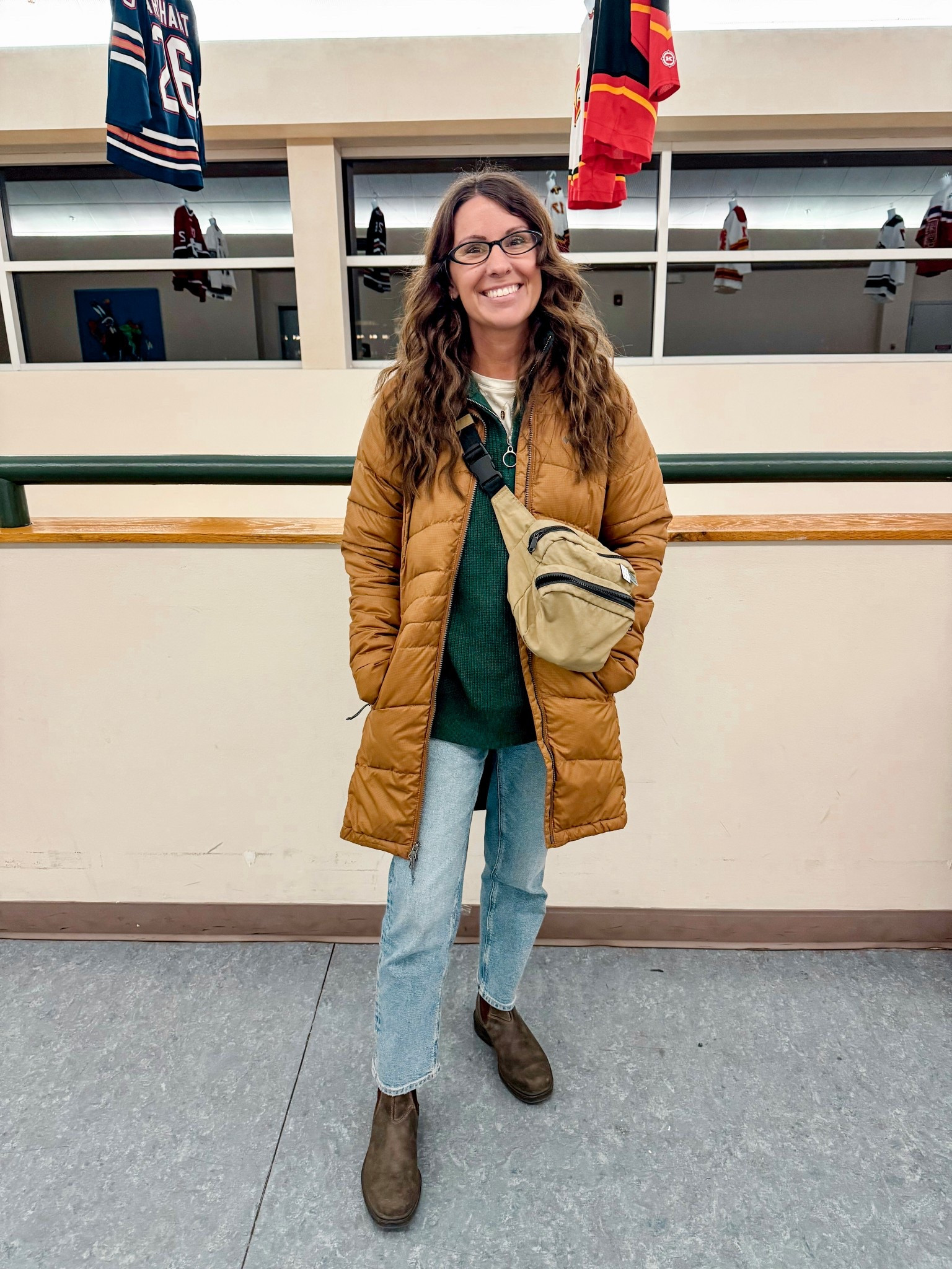 Hockey game outfit

Wearing small in my tee, xs in my 1/2 zip sweater, 00 short in jeans and my true size in my blundstone boots (rustic brown). 

My coat is several years old and this color is sold out—I linked it in other colors and linked other coats in similar colors.  

#LTKootd #LTKStyleTip #LTKPetite