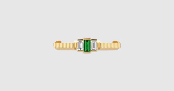 Gucci - Gucci Link to Love tourmaline and diamond ring | Gucci (US)