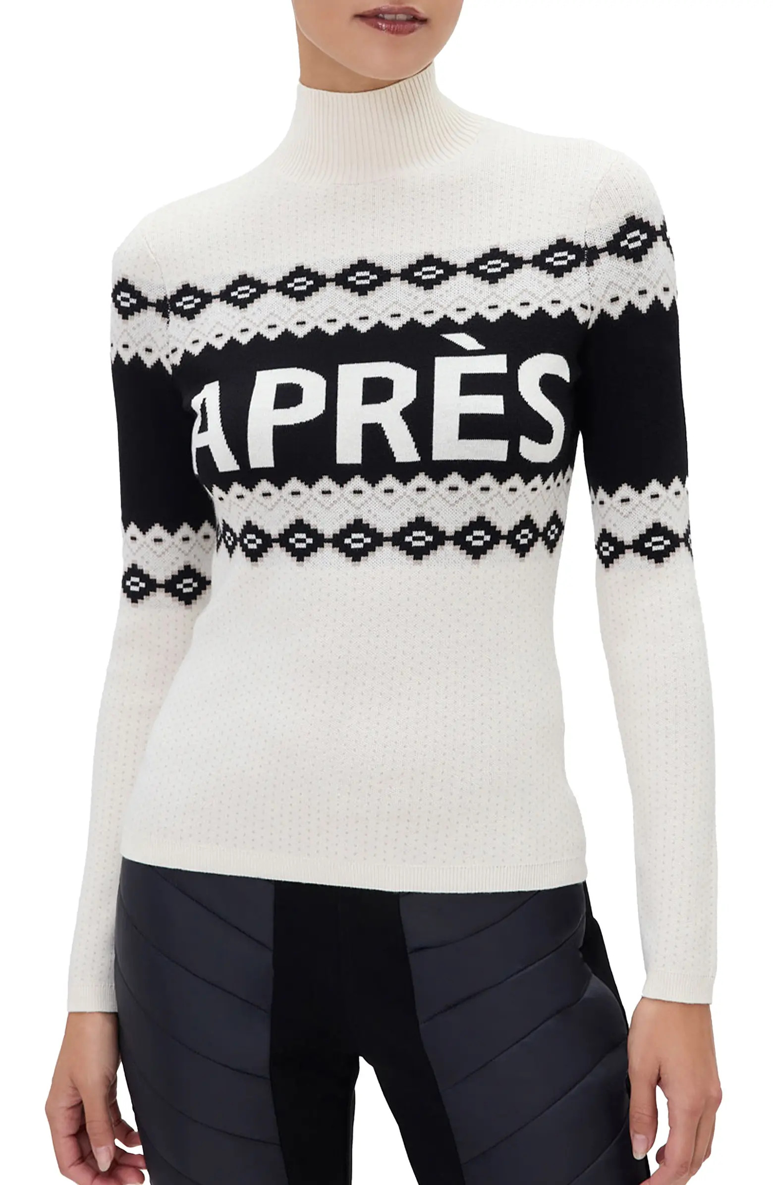 Aurora Jacquard Mock Neck Sweater | Nordstrom