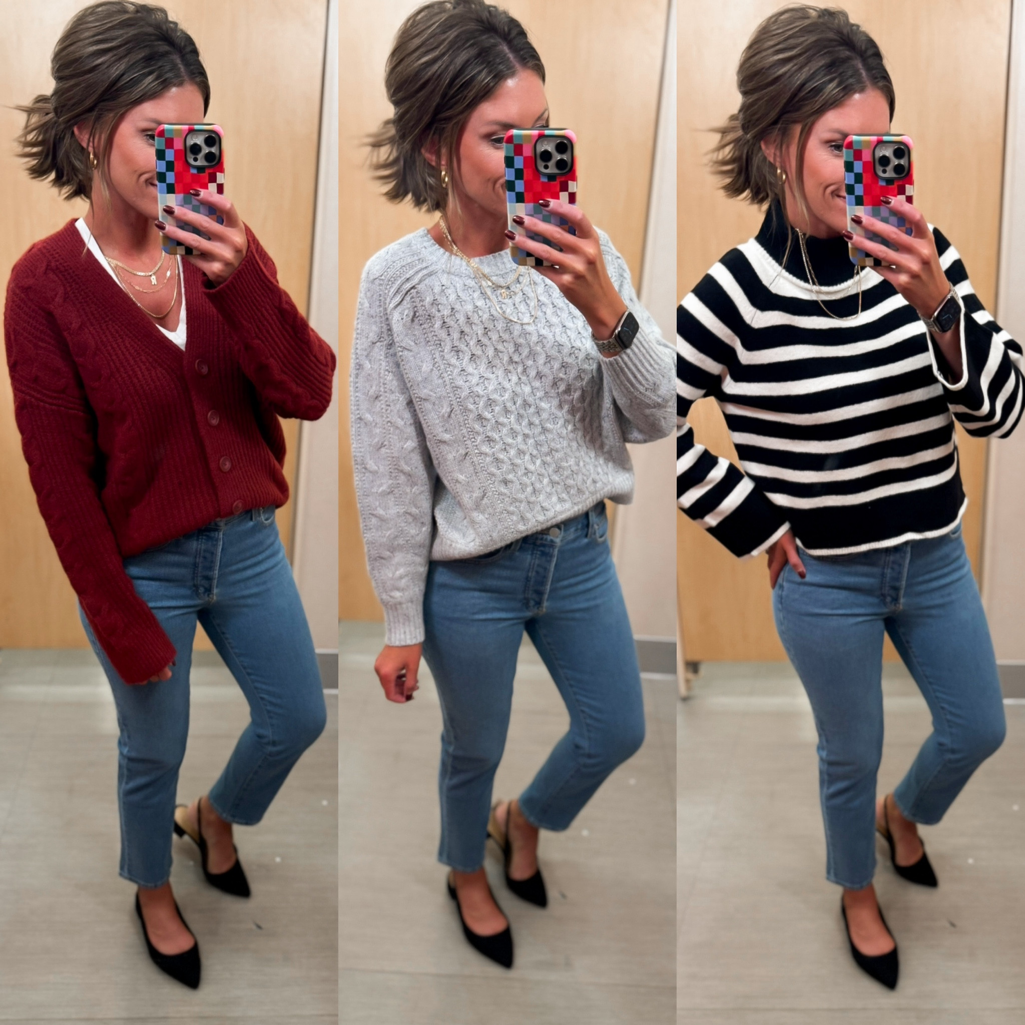 #targettuesday new sweaters 🎯 
Wearing size small in all styles. Jeans 8, tts 

#LTKStyleTip #LTKSeasonal