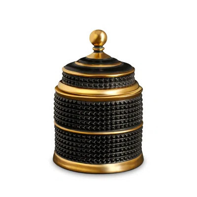 Bibliotheque Black + Gold Candle | Wayfair North America
