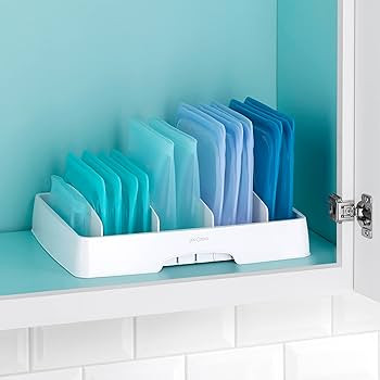 Amazon.com: YouCopia StoraLid Food Container Lid Organizer, Large, BPA-Free Adjustable Plastic Li... | Amazon (US)