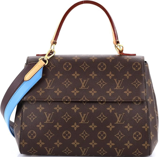 Amazon.com: Louis Vuitton, Pre-Loved Cluny Top Handle Bag Monogram Canvas MM, Brown : Amazon Luxu... | Amazon (US)
