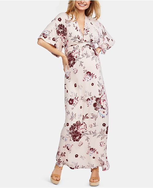 Maternity Printed Maxi Dress | Macys (US)