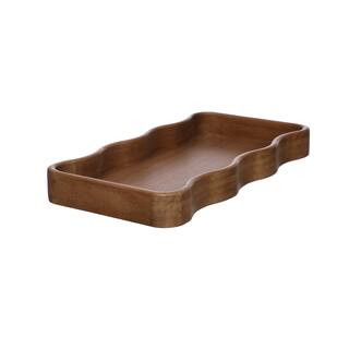 15.75" Brown Wave Wood Tray by Ashland® | Michaels | Michaels Stores