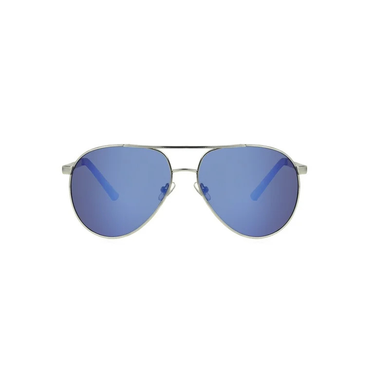 Foster Grant Mens Aviator Silver Sunglass | Walmart (US)
