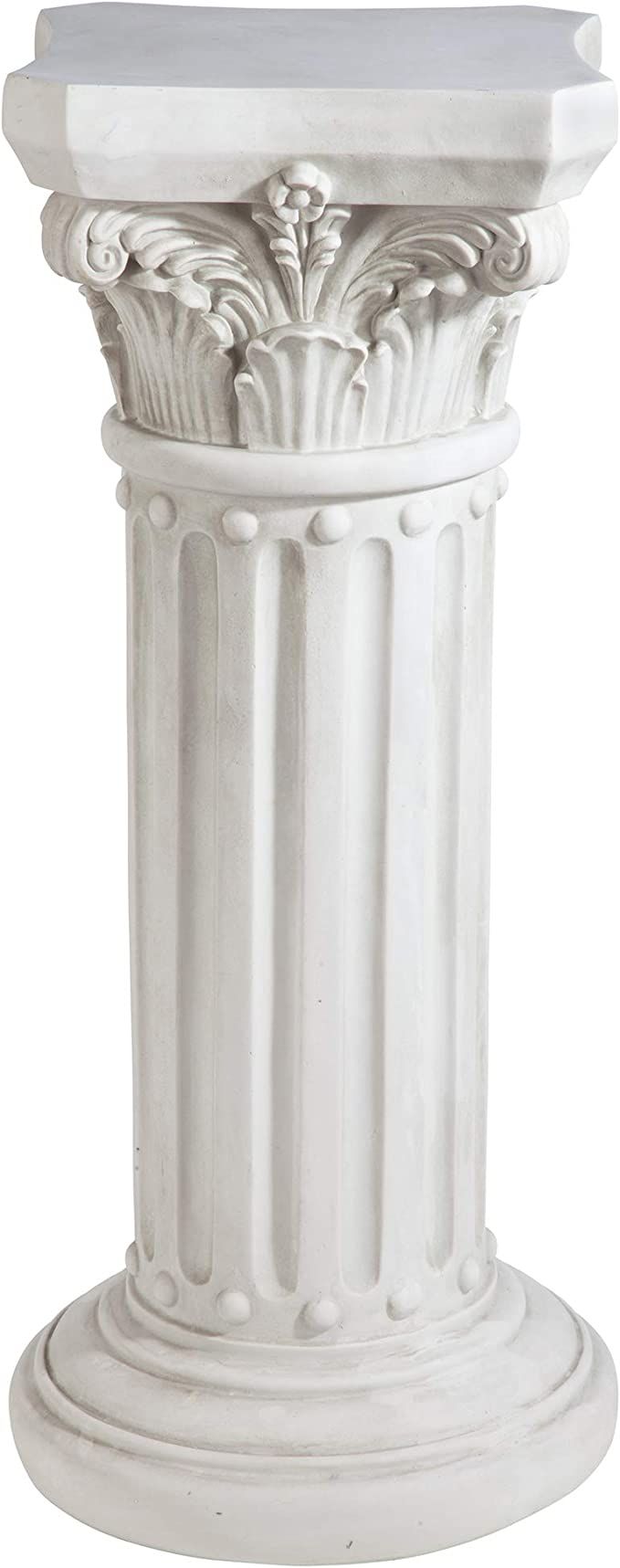 Design Toscano KY60748 Athena Corinthian Garden Plinth Base Statuary Pedestal, Antique Stone Fini... | Amazon (US)