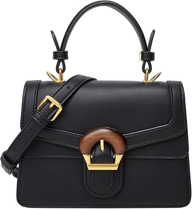 Top-Handle Bags for Women - Fashion Designer Mini Purse with Leather Strap Cute Tiny Clutch Cross... | Amazon (US)