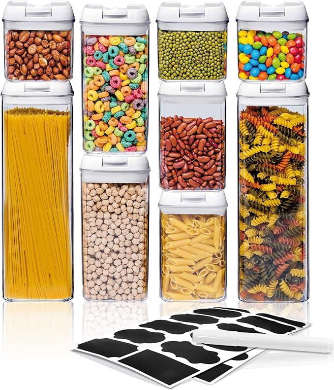 Airtight Food Storage Container Sets, Pantry Organization, Kitchen Organization, Pantry Container... | Amazon (US)