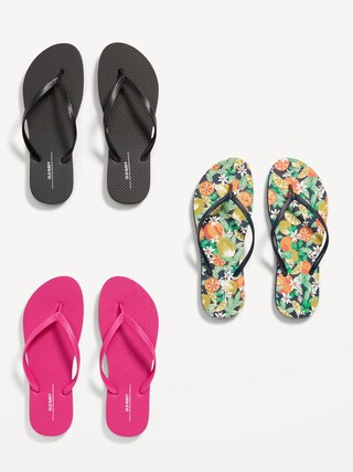 Flip-Flop Sandals 3-Pack for Women (Partially Plant-Based) | Old Navy (US)