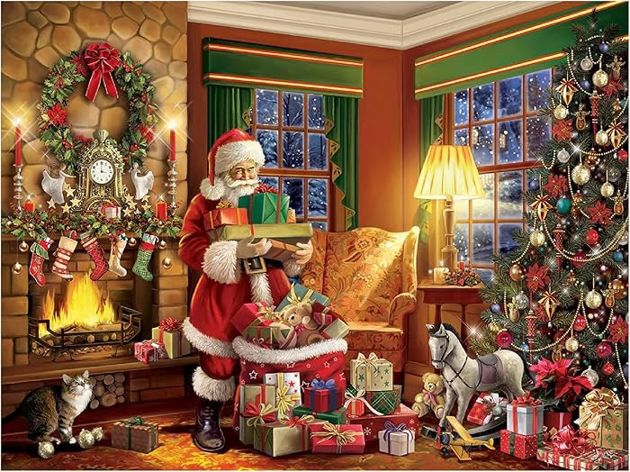 White Mountain Puzzles Delivering Gifts - 500 Piece Jigsaw Puzzle | Amazon (US)