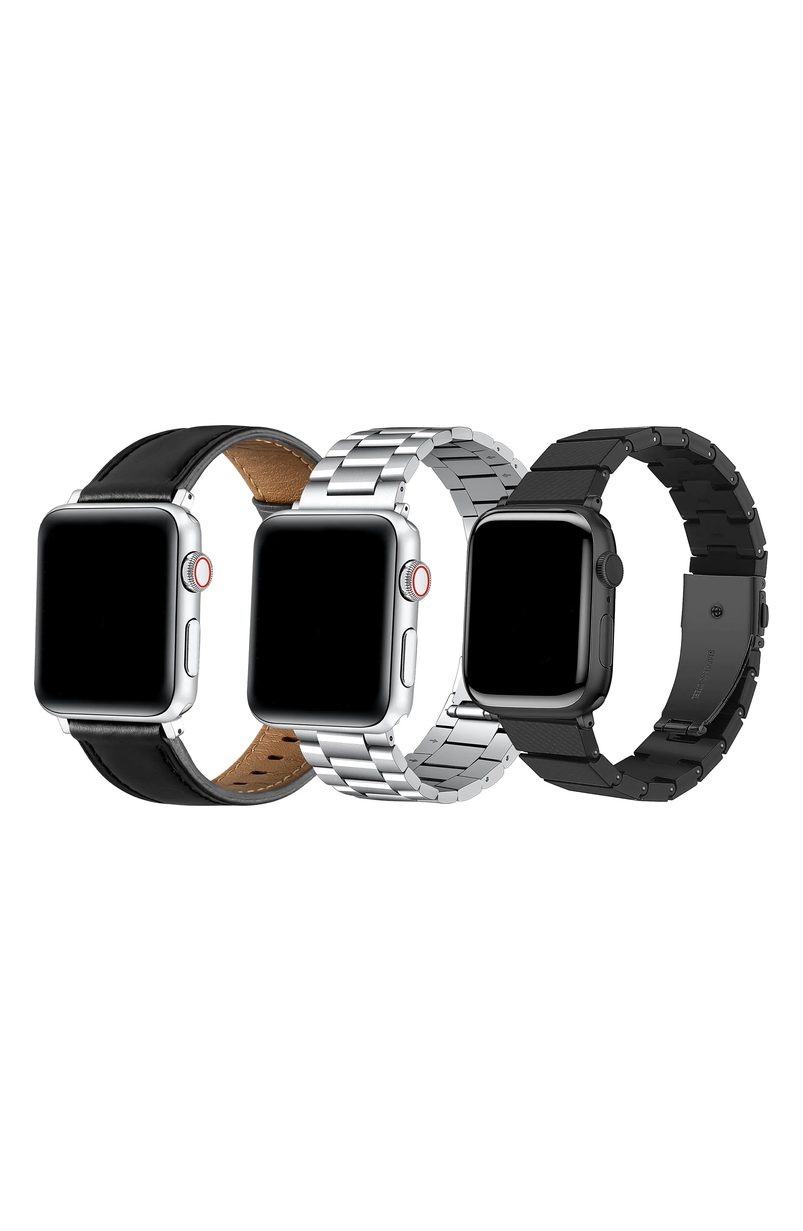 Assorted 3-Pack Apple Watch\u00ae Watchbands (Men) | Nordstrom | Nordstrom