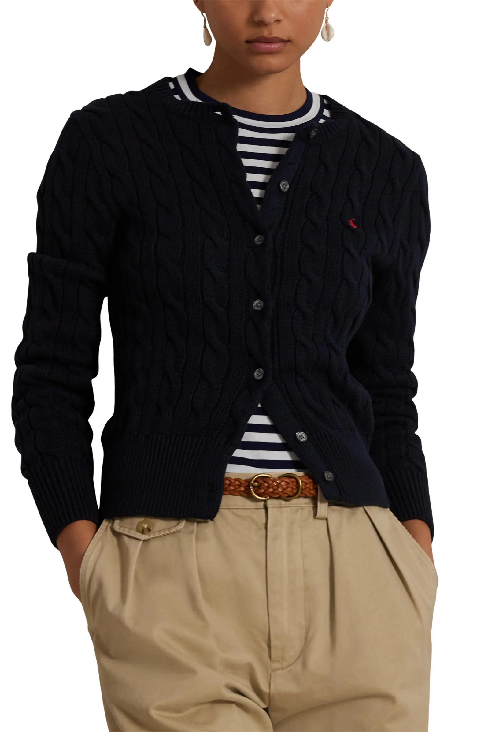 Cable Knit Cotton Cardigan | Nordstrom