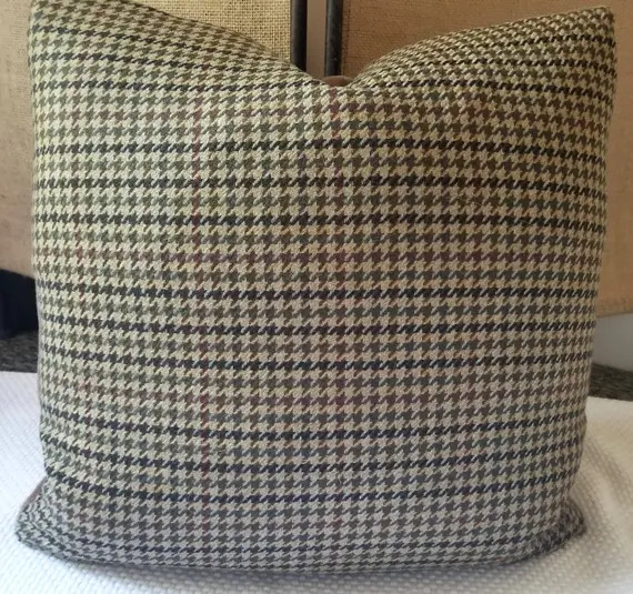 Ralph Lauren Glengariff Plaid Loden Custom Pillow Cover Velvet or Wool Back Haberdashery Men's Pi... | Etsy (US)