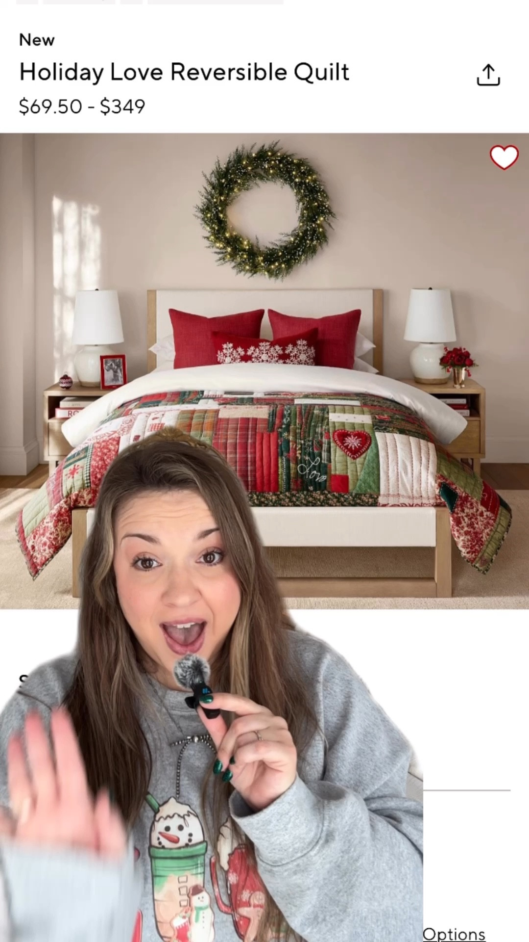 Holiday Love Quilt. Pottery Barn Christmas Bedding. Christmas bedding. Details on a dime  

#LTKVideo #LTKHoliday #LTKSeasonal