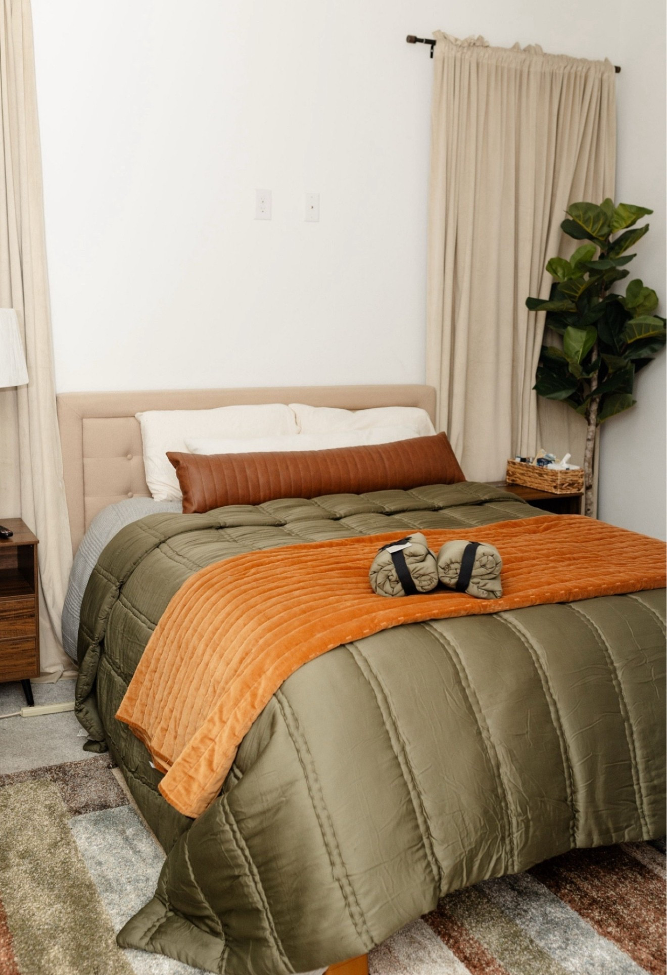 Bedding set up in our guest room! We opted for a cozy, moody feel!! 

#LTKHome #LTKSeasonal