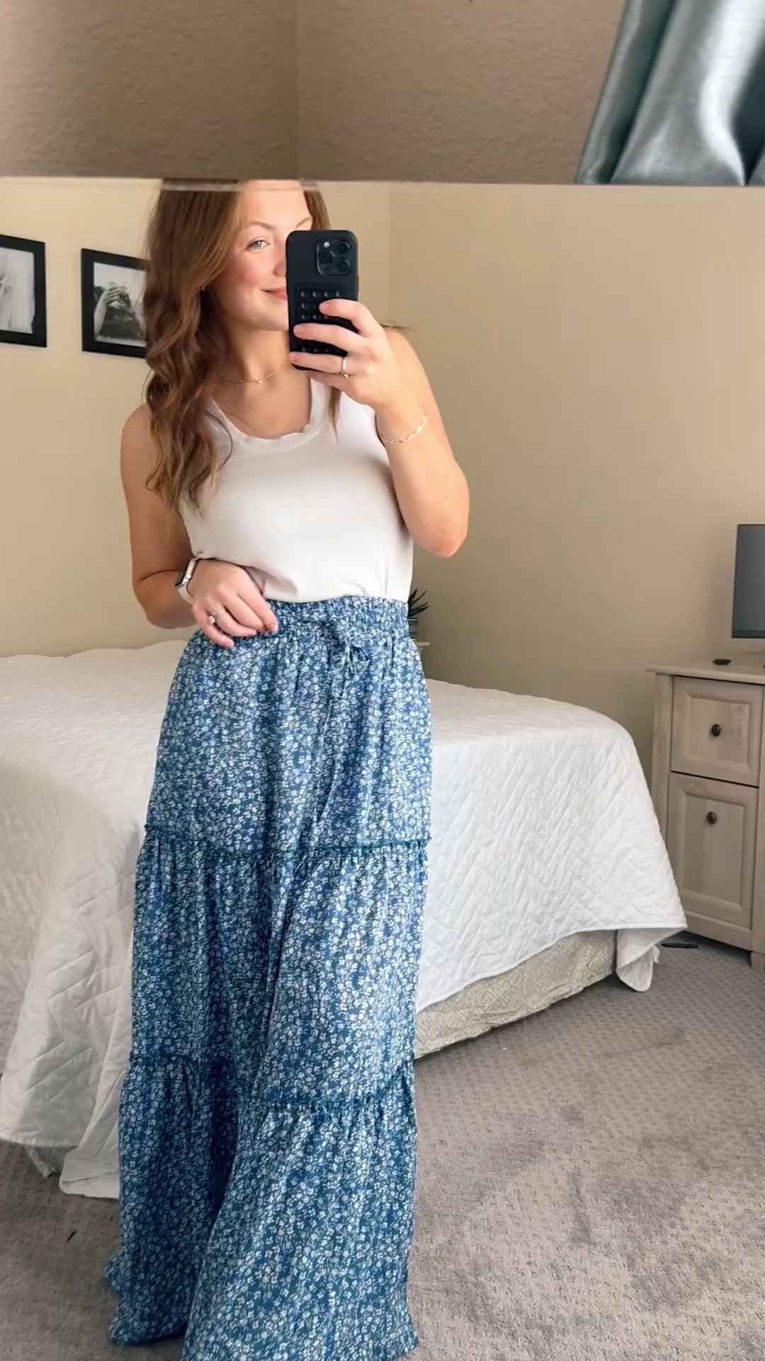 if it gives mamma mia vibes I’m here for it 🌊 

such a cute flowy skirt for the summertime!! 🌞

• I’m wearing a size small in the skirt- TTS 

Maxi skirt, mamma mia, flowers, floral, blue, tiered skirt, white tank, Kendra Scott, Birkenstock dupe 

#LTKFindsUnder50 #LTKStyleTip