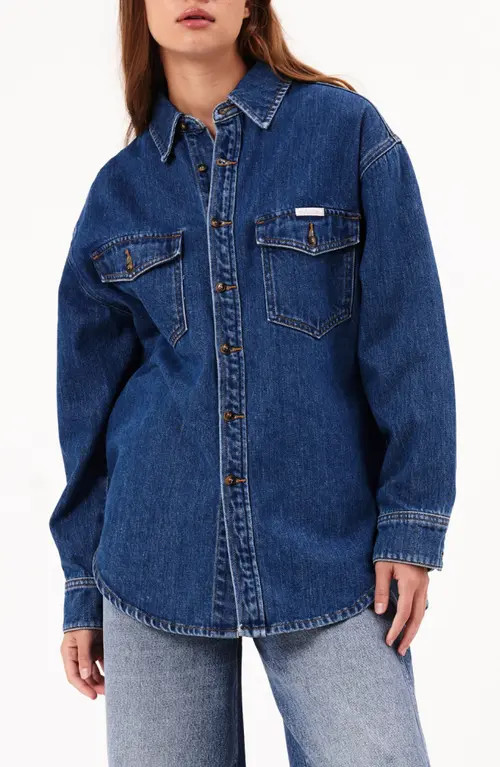 Rolla’s Classic Denim Shacket in Ashley Blue at Nordstrom, Size Small | Nordstrom