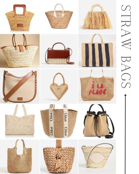 Straw bags
Beach bags

#LTKSeasonal #LTKstyletip #LTKover40