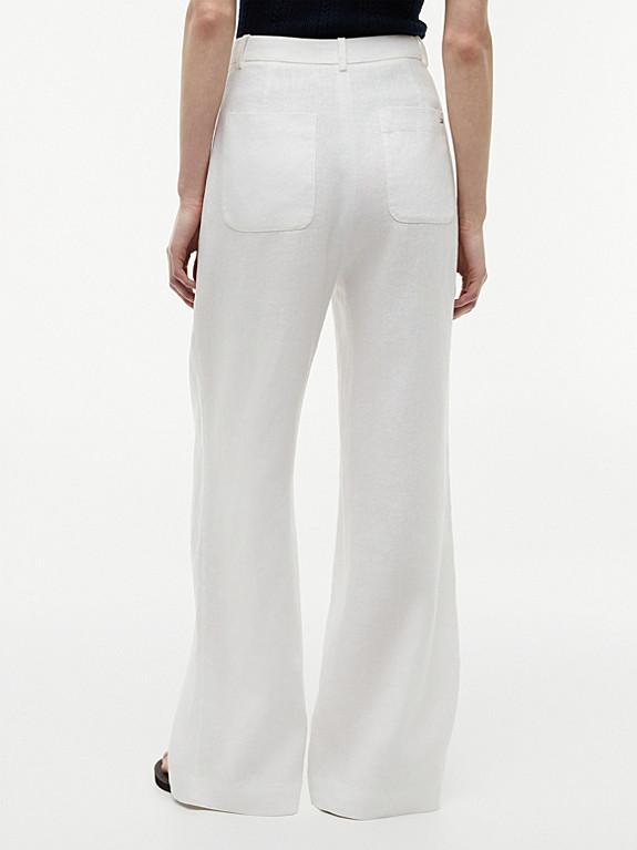 Elegante Leinenmix-Hose mit weitem Bein | Tommy Hilfiger (DE)