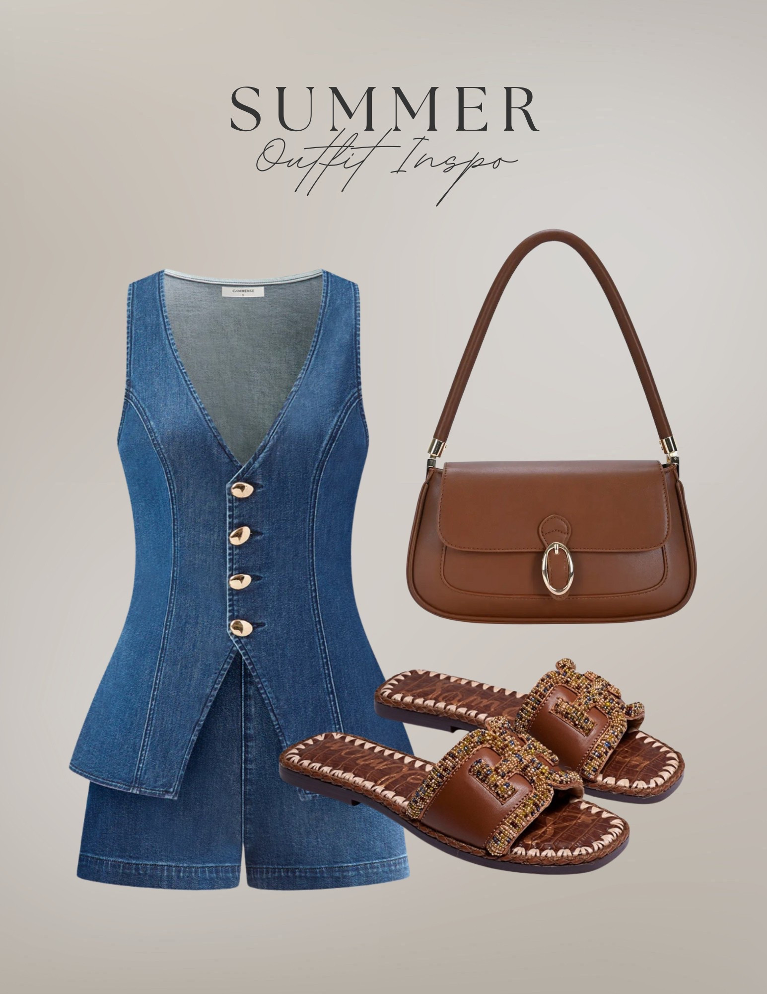 Summer outfit idea!

denim on denim, denim set, denim top, denim shorts, summer clothes, summer top, summer outfit, summer style, summer fashion, summer sandals, sam edelman, slide sandals, leather purse, shoulder bag 

#LTKSeasonal #LTKItBag #LTKSummerEdit