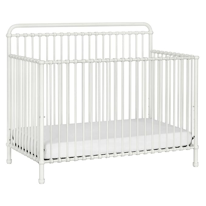 Namesake Winston 4-in-1 Convertible Metal Crib in Washed White, Greenguard Gold Certified | Amazon (US)