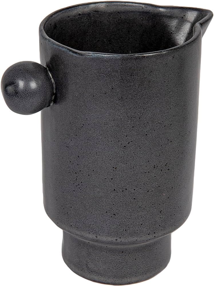 Creative Co-Op Modern Small Stoneware Pitcher or Vase, Charcoal Grey 24 oz. | Amazon (US)