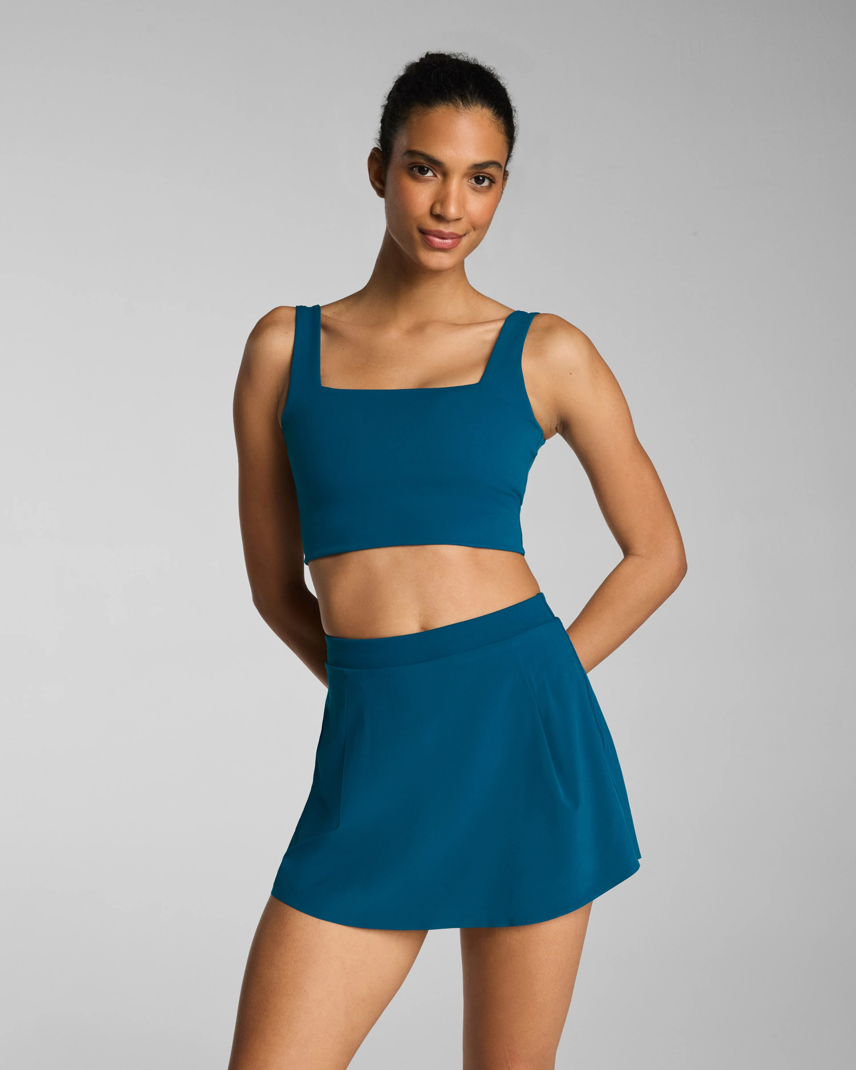 SPANX® BoostUp Square Neck Cropped Shelf Tank | Active Shaping Tank | Spanx