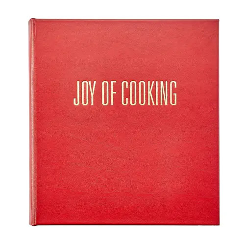 Graphic Image Joy of Cooking Leather Coffee Table Book in Red at Nordstrom | Nordstrom