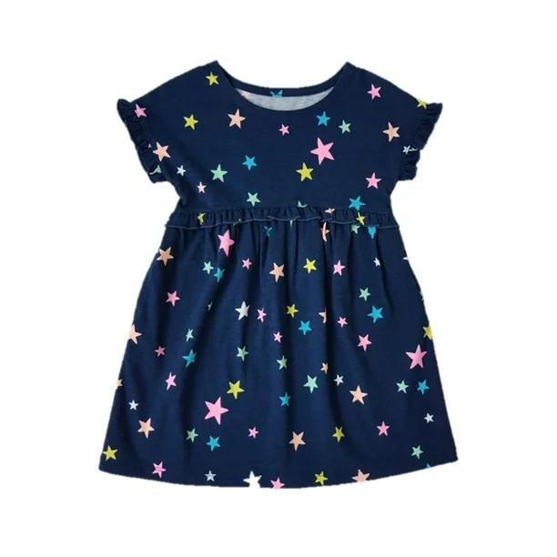 Wonder Nation Toddler Girl's Ruffle Dress | Walmart (US)