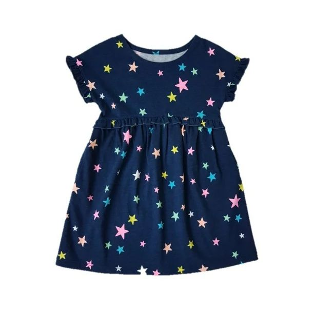 Wonder Nation Toddler Girl's Ruffle Dress | Walmart (US)