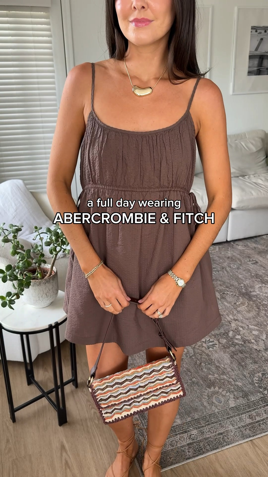 New summer favorites from @abercrombie! I am 5’7” and wear a size XS regular in tops/dresses, I wear a small in YPB activewear, and 25 in Abercrombie denim and shorts! #abercrombiepartner