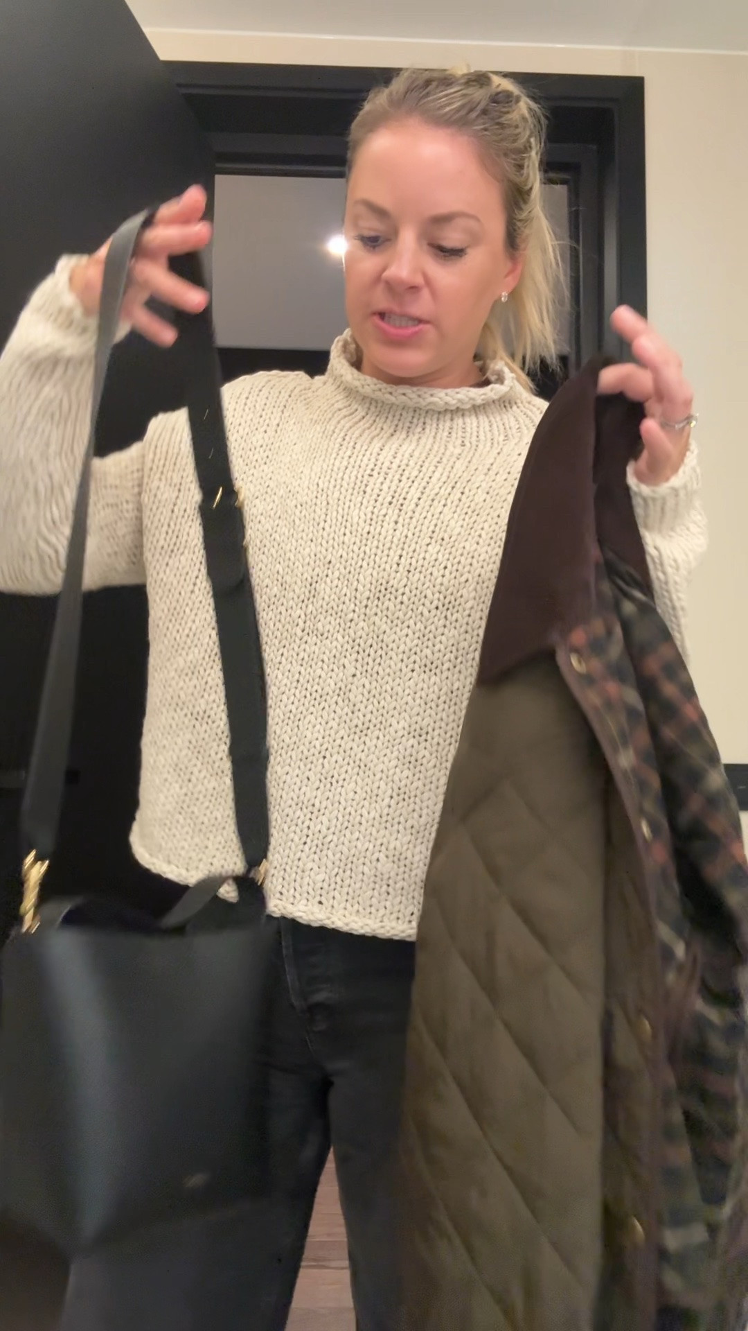 Food tour outfit for day 4 in Germany 
-small sweater, tts
-small tee, tts 
-small jacket, tts 
-26R jeans, tts, I’m 5’5
-I bought a 7 in shoes (I’m a true 7.5) because it’s all was available in store, they fit fine but also think true to size would work

#LTKootd #LTKdayinmylife #LTKTravel