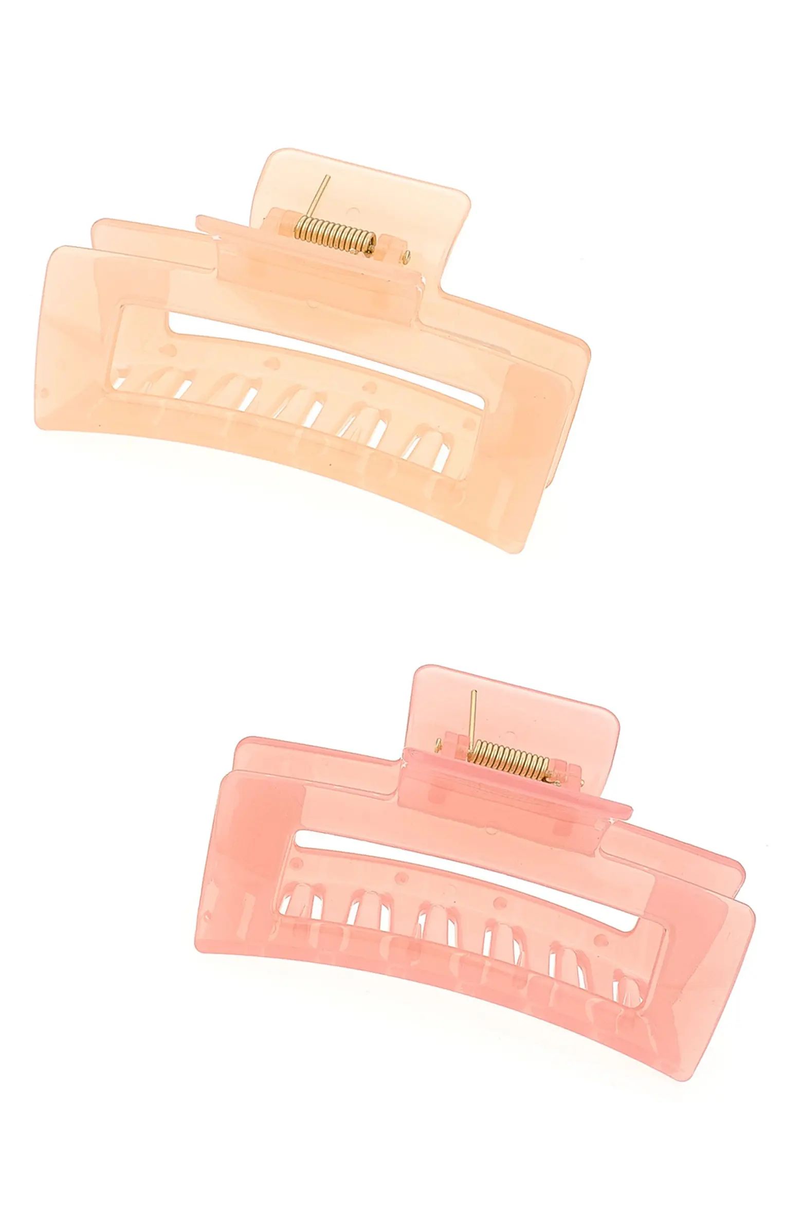 2-Pack Assorted Rectangle Claw Clips | Nordstrom