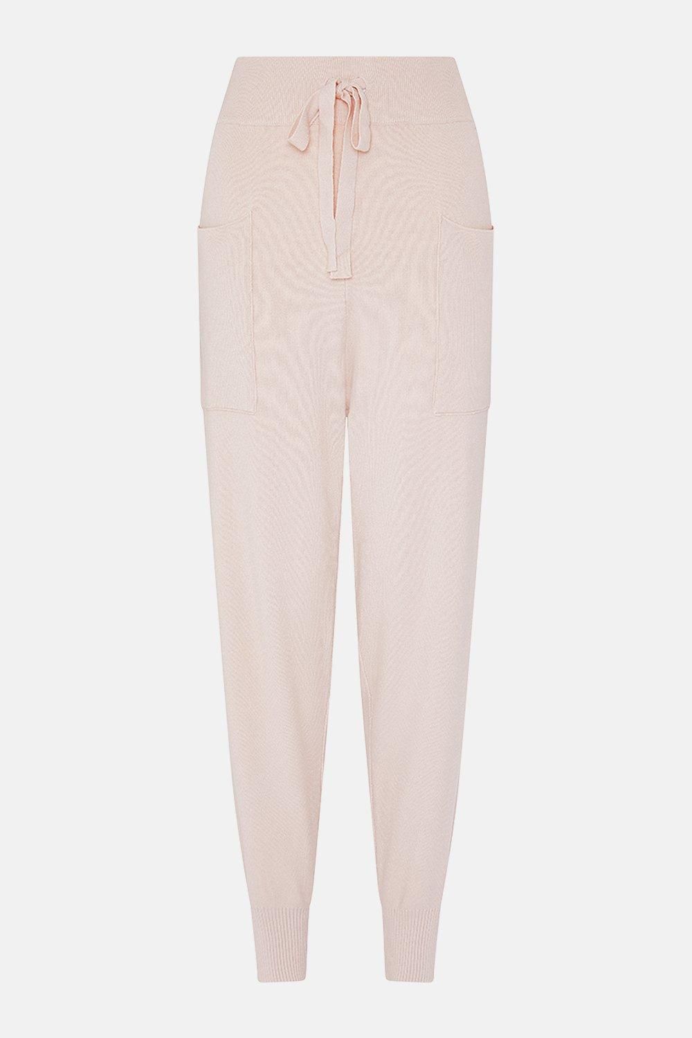 Knit Soft Yarn Cuffed Joggers | Karen Millen UK & IE