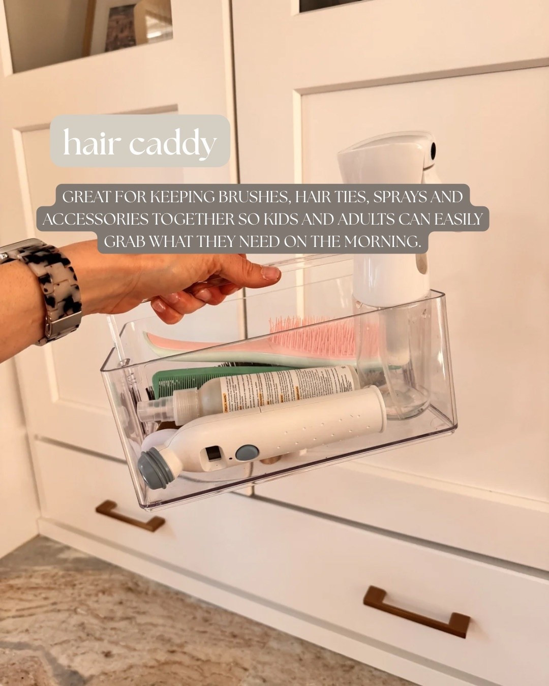 Hair caddy 

#LTKmomlife #LTKgrwm #LTKdayinmylife