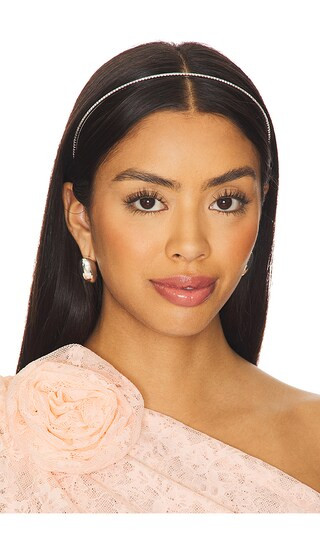 Tennis Headband in Silver | Revolve Clothing (Global)