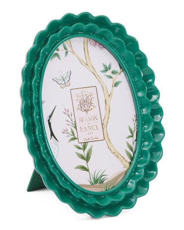 5x7 Oval Ruffled Textured Table Top Picture Frame | TJ Maxx