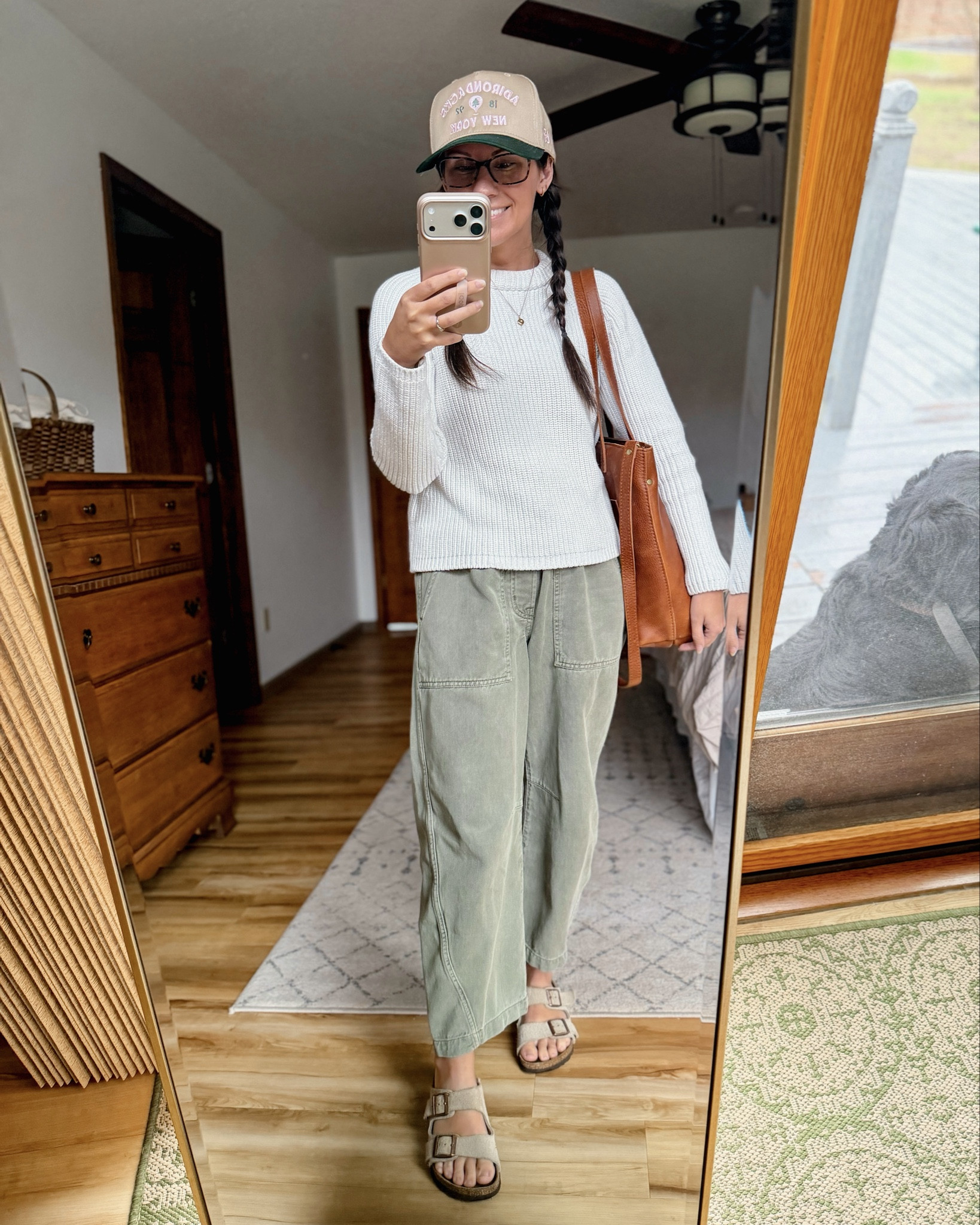 small in my sweater, xs petite/short in my pants, 6 in my sandals. Linked boy my tote an crossbody bag! My hat is from AdkCo but I also linked similar! 

#LTKSeasonal #LTKgrwm #LTKootd